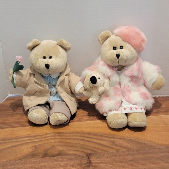 Starbucks Coffee 2006 Bearista Bear Collection 10" Plush 46th Edition Girl & Boy - Picture 1 of 12
